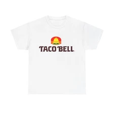 Taco Bell T Shirt Vintage Funny Retro Logo Gift Mexican Unisex Heavy Cotton Tee