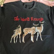 She Wants Revenge Deer Unisex Grunge Tshirt Full Size S to 5XL SEG_268