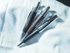 Faber-Castell e-motion Set: Füller (F), Bleistift & Kuli,Edelholz Birnbaum dunkl