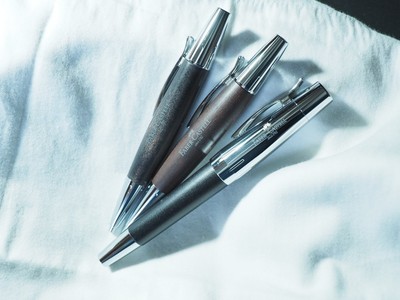 Faber-Castell e-motion Set: Füller (F), Bleistift & Kuli,Edelholz Birnbaum dunkl