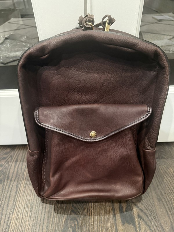 Filson Leather Journeyman Backpack – Ballard Brown – Brand New – Rare Model