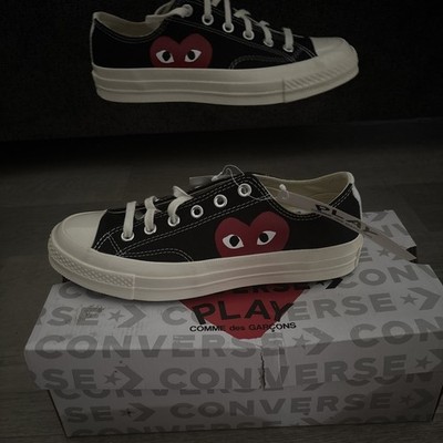 Converse Comme des Garçons Play x Chuck 70 Low Small Red Heart Black Size