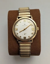 Vintage HAMILTON ThinLine Manual Wind 1960's Men's Watch 10k Gold Filled RUNS!