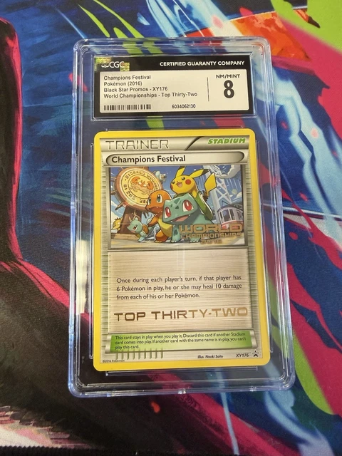 2016 Pokémon Champions Festival Top 32 Worlds Promo #XY176 CGC 8 (Highest Grade)
