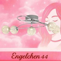 Led Deckenleuchte Brilliant Dajana Chrom Lampe Leuchte Led 5 X 5W 3000K 2100Lm
