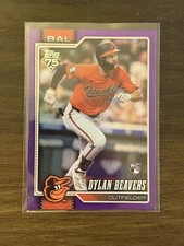 2026 Topps Purple Foil Parallel /250 Dylan Beavers Orioles RC 339