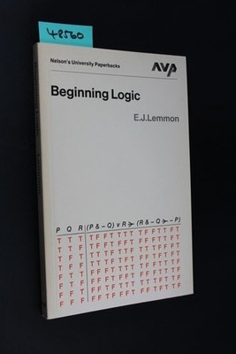 Beginning Logic Edward John Lemmon Van Nostrand Reinhold 1981 Taschenbuch