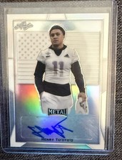 2019 Henry To’oto’o Leaf All American Bowl Auto #8/15 Silver Flag Texans