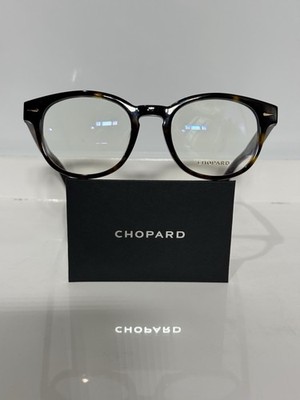 Chopard  VCH342 Havana Round Acetate Unisex Eyeglasses 51mm