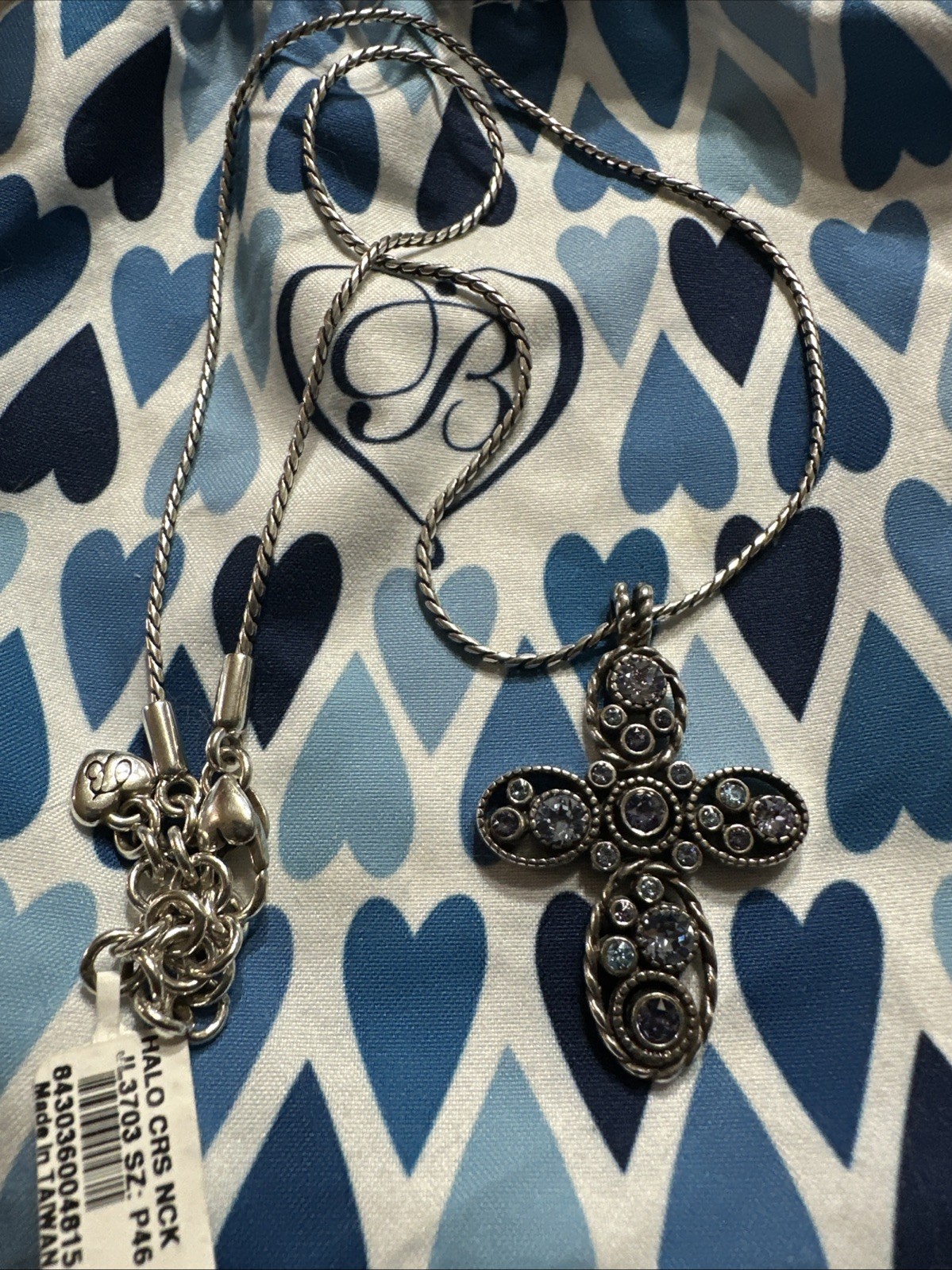 Brighton Halo Cross Necklace,New | eBay