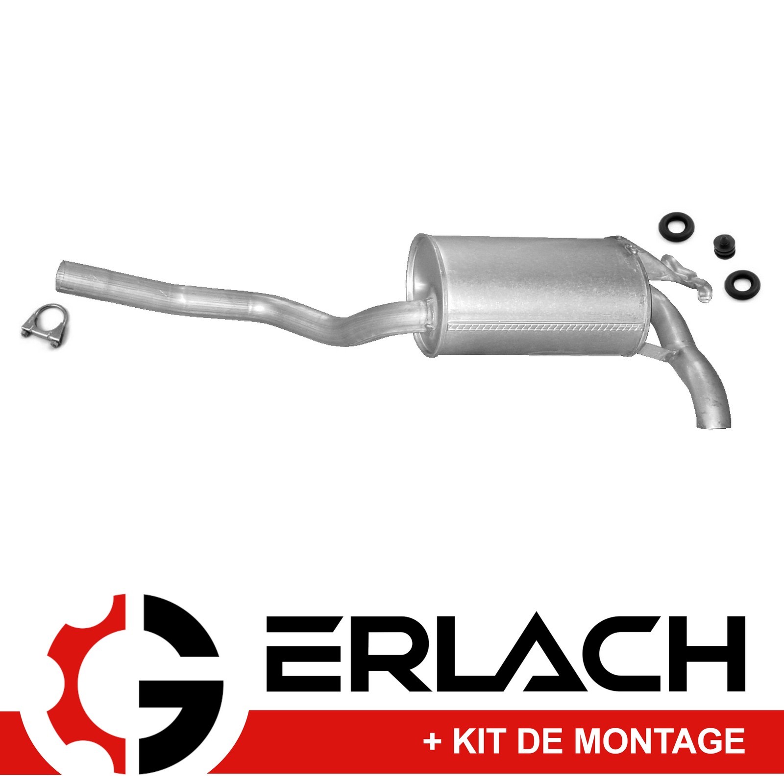 Silencieux arrière Mercedes 190 W201 anti bruit pour moteur 2.0