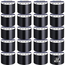 18 Rolls Black Electrical Tape Bulk 2 Inch x 66ft, 2 Inch-18Pack,