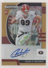 2020 Panini Prizm Draft Picks Rookies Neon Orange /149 Charlie Woerner Auto b6s
