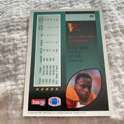 1992 Wild Card - Kevin Murphy #452 5 Stripe | eBay