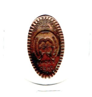 1904 World's Fair elongated Lucky Penny