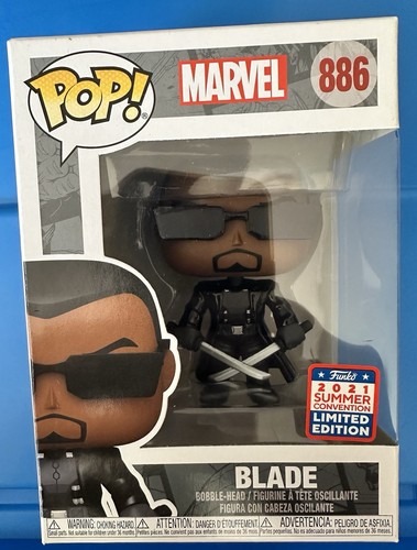 Funko Pop Marvel Blade Exclusivo de Convención de Verano - Imagen 1 de 6