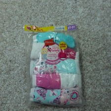 Hanes Underwear Toddler Girls 2T/3T Briefs Cotton Breathable 9 Pairs