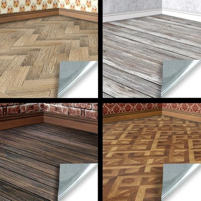 Dolls House 1:12 SELF ADHESIVE Wallpaper For Wood Floors, Choice Of 9 Designs - Image 1 of 4