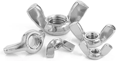 Écrous à Oreilles Papillon Inox A2 M3 M4 M5 M6 M8 M10 M12 DIN 315 Serrage Main - Photo 1/4
