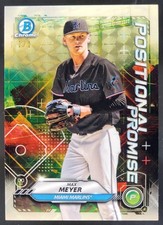 2021 Bowman Max Meyer Positional Promise Chrome Superfractor 1/1 Marlins LF2
