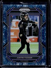2022 Panini Prizm Justin Tucker Navy Camo #/25 Ravens