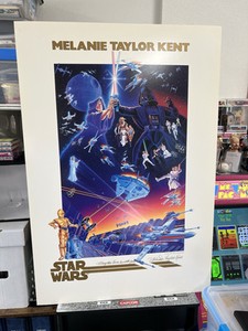 1992 Star Wars 24x35 Print on Foam Board - Artist Melanie Taylor Kent Autograph