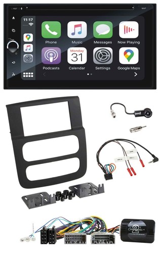 Blaupunkt DAB USB Bluetooth Lenkrad 2DIN TMC Navigation für Dodge RAM 2002-2006 - Bild 1 von 12