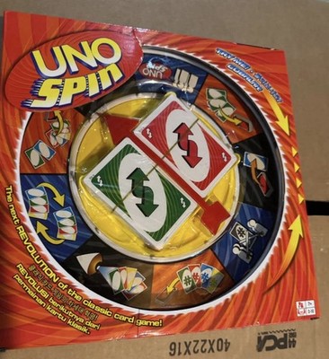 UNO UNO Spin Card Game Complete Game, Strategy Theme, Ages 8-11/12-16/17+