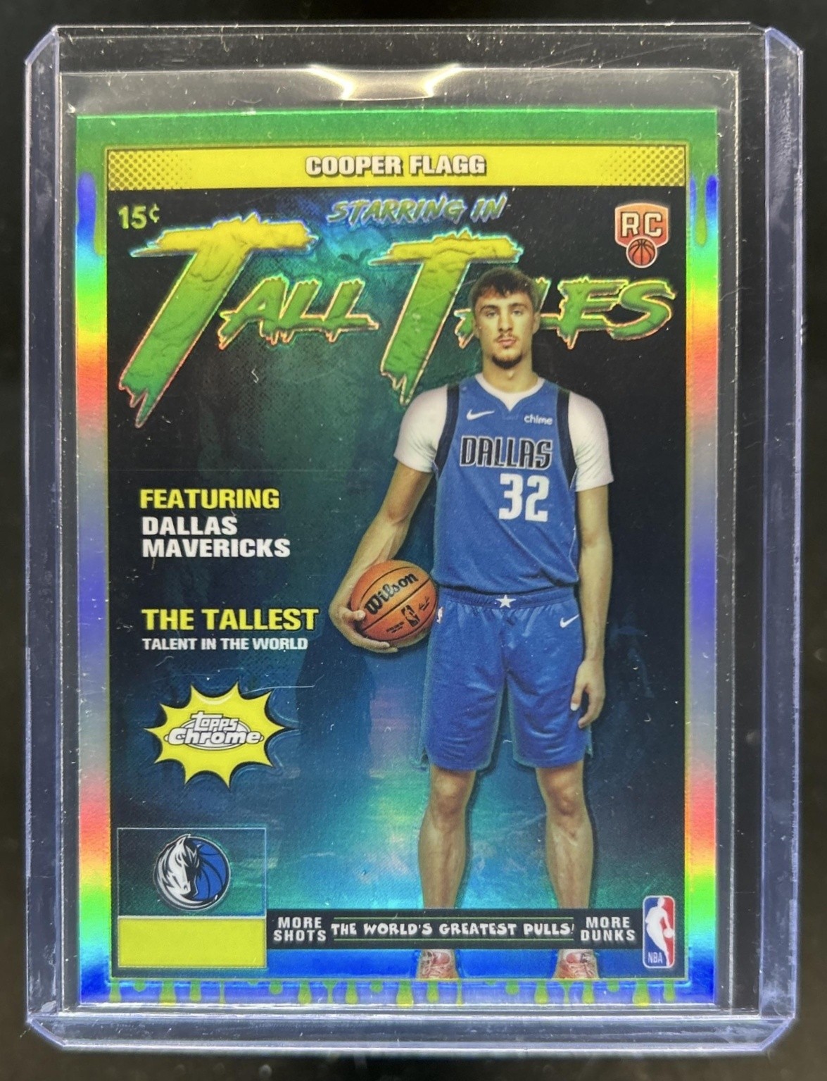 2025-26 Topps Chrome Cooper Flagg Tall Tales RC Refractor #TT-16 Mavericks
