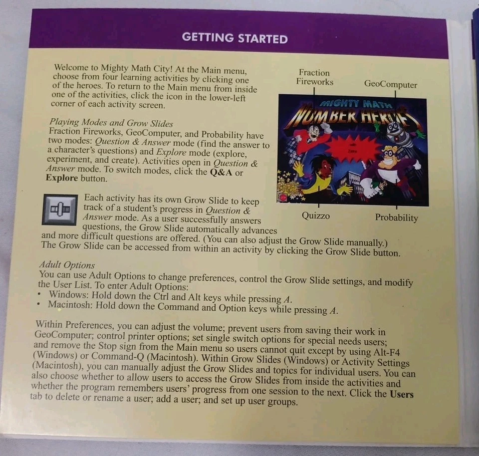 Mighty Math Number Heroes Pre- Algebra  Computer Disc 'The Learning Company'. - Image 3 of 4