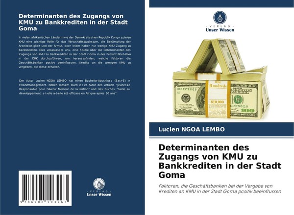 Determinanten Des Zugangs Von KMU Zu Bankkrediten In Der Stadt Goma Lembo Buch-image