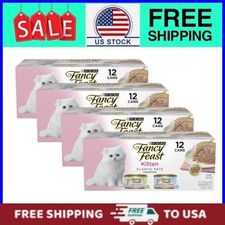 4 pack Purina Fancy Feast Classic Pate Kitten Food, Spring Salmon, 3 oz Cans