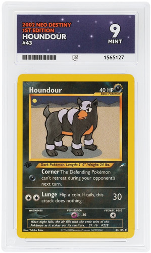 Houndour (1st Edition) graded ACE 9 for sale on eBay