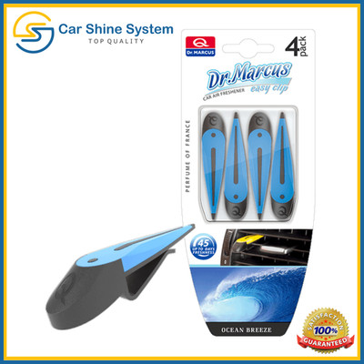Easy Vent Stick Clip Air Car Freshener Ocean Breeze Fresh Dr.Marcus