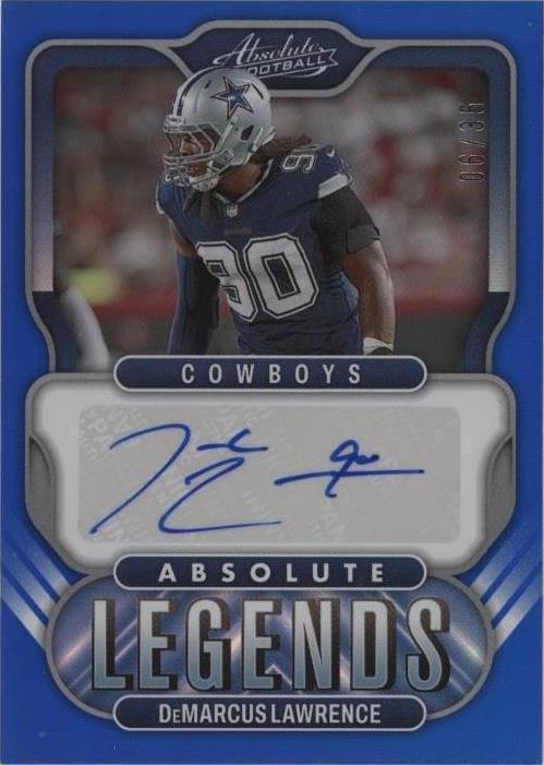 2022 Panini Absolute - Absolute Legends Signatures DeMarcus Lawrence # ...