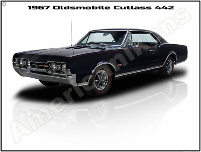 Pristine Restoration 1970 Oldsmobile 442 Convertible New Metal Sign