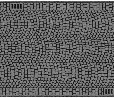 Noch 60722 Ho Scale Cobblestone Road (measures 100 x 6.6 cm)