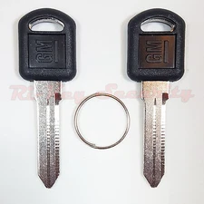 2 Original OEM Keys B89 With GM Logo For GMC Chevrolet Olds' Pontiac Made In USA