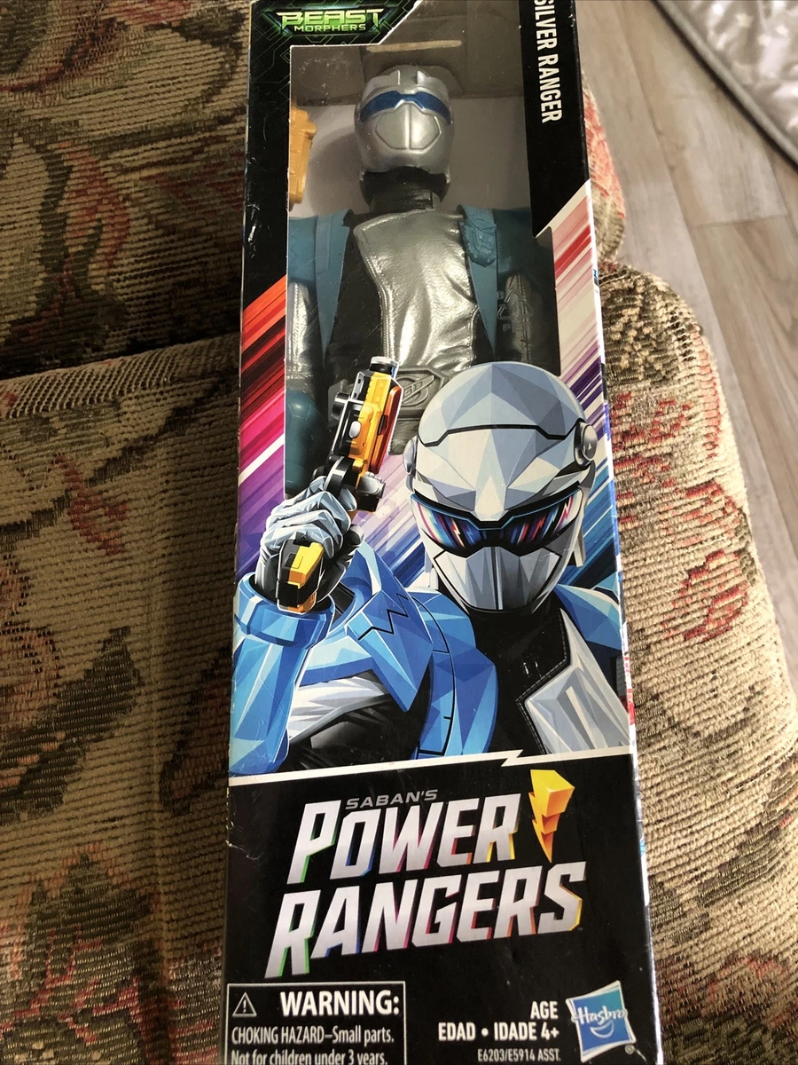 Hasbro Saban s Power Rangers Beast Morphers Silver Ranger 12 In Figurine 2018