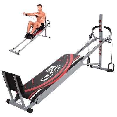 Kraftstation klappbar - Liege Heimtrainer - Fitness Bank Multigym Gymform 