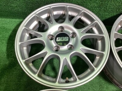 BBS KBA46441 16x6.5J +50 5H PCD112 Aluminum Wheels Set of 4 Silver