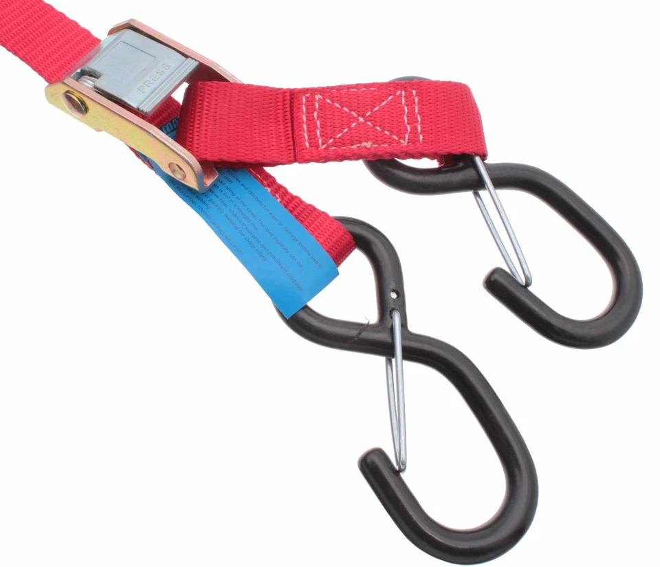 Correa de sujeción de dos piezas con gancho scooter ATV motocross enduro correas de amarre 2x - Imagen 4 de 4