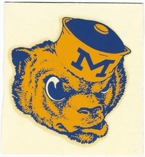 MICHIGAN WOLVERINES VINTAGE DECAL BIG TEN CONFERENCE 