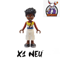 Lego® Friends ● Zac - Red, White, And Yellow Hoodie ● Minifigur ● Frnd599 ● Neu