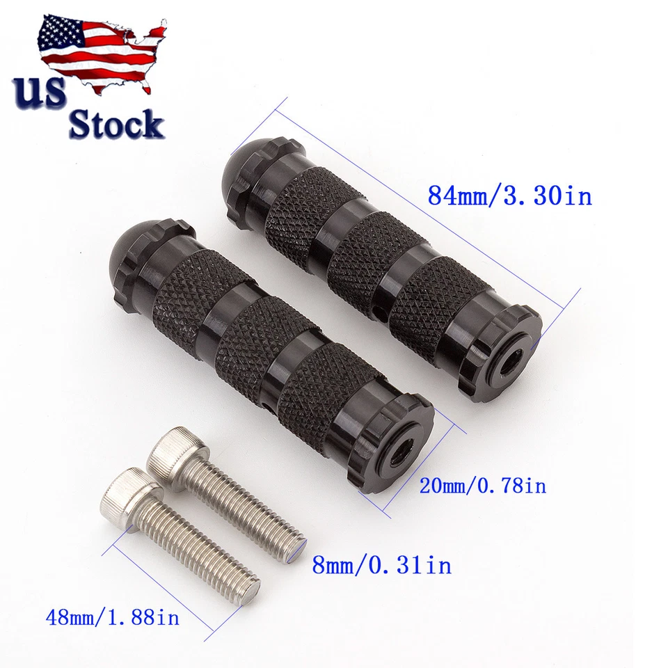 Juego de estriberas plegables universales para motocicleta reposapiés pedales de carreras EE. UU. Foto 2 de 4