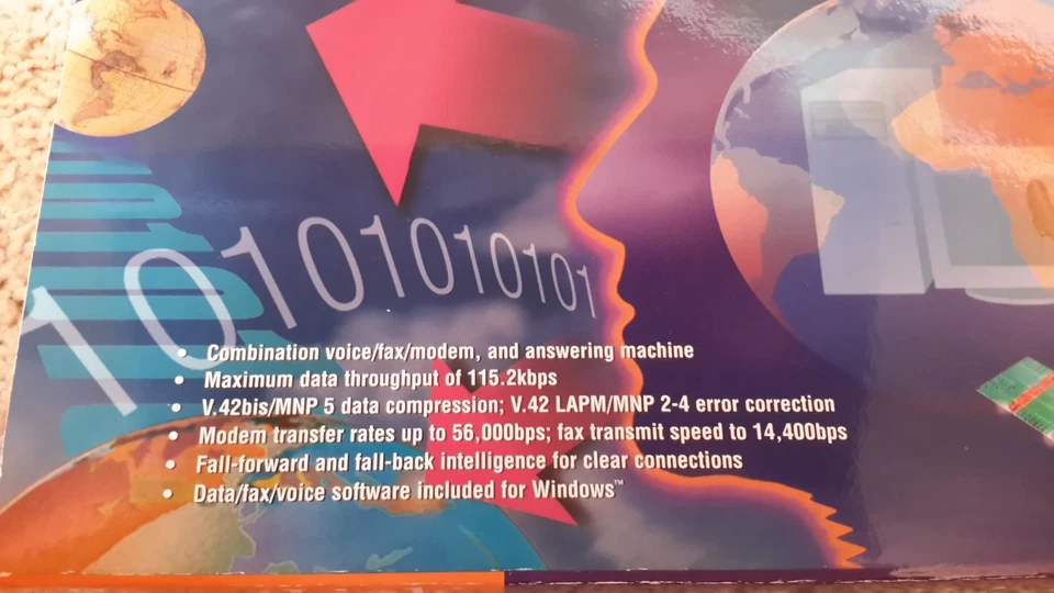 SmartLink 56,000 bps Internal Voice Fax Modem By Archtek v.90 PCI BUS - Image 4 of 4