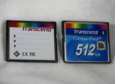 Transcend 512 MB CF card  CA seller