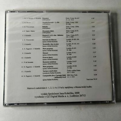 Jan Kubel¡k, The Acoustic Recordings 1902-1913 (CD, Biddulph