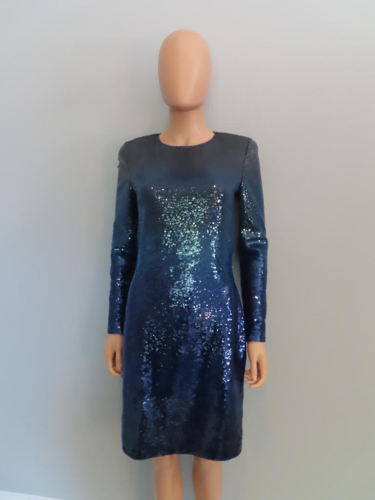 RALPH LAUREN ベルスリーブSEQUIN NAVY ワンピース Lauren Ralph