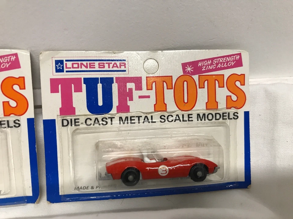 Lote 2x Chevrolet 2603 Stingray Sport Corvette 1968 Lone Star Tuf Tots Diecast Foto 2 de 4